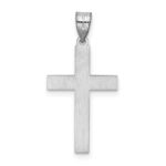 14k White Gold Cross Pendant - Image 4