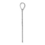 14k White Gold Cross Pendant - Image 2