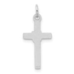 14k White Gold Cross Charm - Image 4