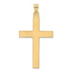 14k Polished .03 carat Diamond Cross Pendant - Image 4