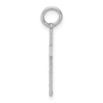 14K White Gold Laser Designed Cross Charm - Image 2