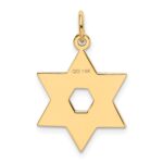 14K Laser Designed Star of David Pendant - Image 4