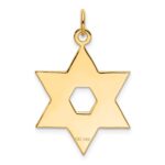 14K Laser Designed Star of David Pendant - Image 4
