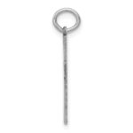 14K White Gold Laser Designed Cross Pendant - Image 2