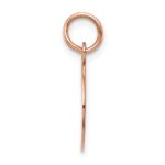 14k Rose Gold Plain .011 Gauge Round Engraveable 12mm Disc Charm - Image 2