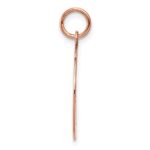 14k Rose Gold Plain .013 Gauge Round Engravable 18mm Disc Charm - Image 2