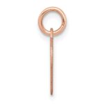 14k Rose Gold Plain .013 Gauge Engravable Heart 14x12mm Disc Charm - Image 2