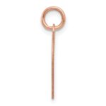 14k Rose Gold Plain .027 Gauge Engravable Heart 16x17mm Disc Charm - Image 2