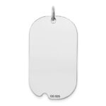 Sterling Silver Rhodium-plated U.S. Navy Dog Tag - Image 4