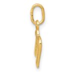 14k Yellow Gold Letter N Initial Charm - Image 2