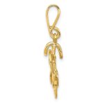 14kt Yellow Gold Polished 3-D Bicycle Pendant - Image 2