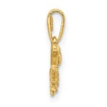 14K Bird on a Branch CZ Pendant - Image 2