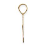 14k Polished Script Letter G Initial Pendant - Image 2