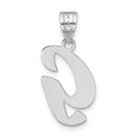 14kw Polished Script Letter G Initial Pendant - Image 3