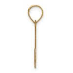 14k Polished Letter J Initial Pendant - Image 2