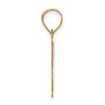 14k Polished Letter P Initial Pendant - Image 2