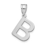 14kw Polished Bubble Letter B Initial Pendant