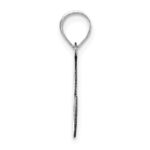 14kw Polished Bubble Letter S Initial Pendant - Image 2