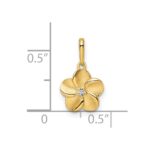 14k Flower Pendant - Image 3