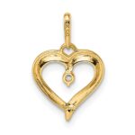 14k CZ Heart Pendant - Image 4