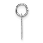 14k White Gold Small Script Letter G Initial Charm - Image 2
