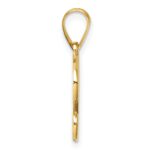 14K Script Letter G Initial Pendant - Image 2