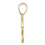 14K Script Letter I Initial Pendant - Image 2