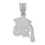 14K White Gold Graduation Cap 26 with Tassel Charm - Image 3