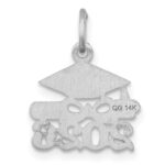 14K White Gold Graduation Cap and Diploma 2026 Charm - Image 3