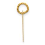 14K  Slanted Block Letter J Initial Charm - Image 2