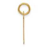 14K  Slanted Block Letter L Initial Charm - Image 2