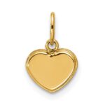 14K Polished Mother of Pearl Heart Pendant - Image 3