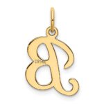 14KY Script Letter B Initial Charm - Image 3