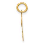 14KY Script Letter T Initial Charm - Image 2