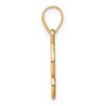 14KY Script Letter I Initial Pendant with Diamond - Image 2