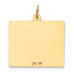 14k Monday the First Day Engravable Calendar Pendant - Image 3