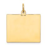 14k Thursday the First Day Engravable Calendar Pendant - Image 3