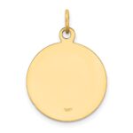 14k U.S. NAVY Insignia 17mm Disc Engravable on Reverse Pendant - Image 3