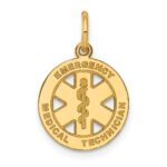 14k Small EMERGENCY MEDICAL TECHNICIAN Disc Charm