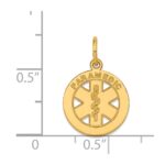 14k Small PARAMEDIC Medical Charm - Image 4