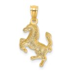 14k Rearing Horse Pendant - Image 3