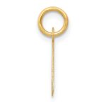 14k Small Slanted Block Letter A Initial Charm - Image 2