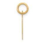 14k Small Slanted Block Letter H Initial Charm - Image 2