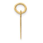 14k Small Slanted Block Letter I Initial Charm - Image 2