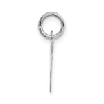 14k White Gold Small Fancy Script Letter G Initial Charm - Image 2