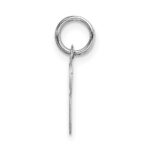 14k White Gold Small Fancy Script Letter P Initial Charm - Image 2