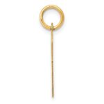 14K Medium Fancy Script Letter P Initial Charm - Image 2