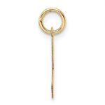 14K Medium Fancy Script Letter Z Initial Charm - Image 2