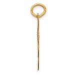 14k Large Fancy Script Letter F Initial Charm - Image 2