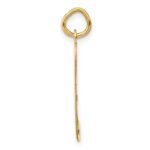 14k Large Fancy Script Letter P Initial Charm - Image 2